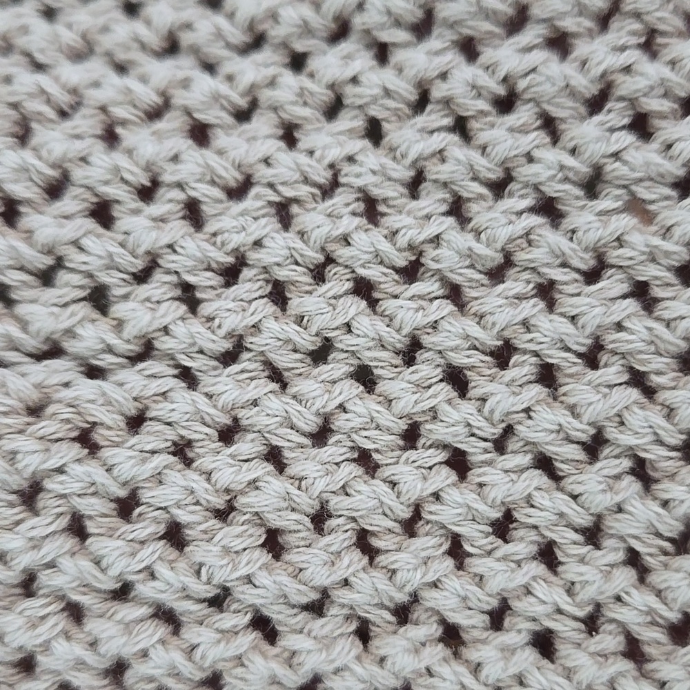 ZARA MENS COTTON WEAVE TEXTURED SWEATER SIZE XL TAUPE SAND - Picture 4 of 10